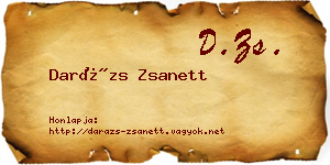Darázs Zsanett névjegykártya